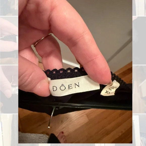 Doen Black Lace A-Line Skirt - Picture 8 of 8